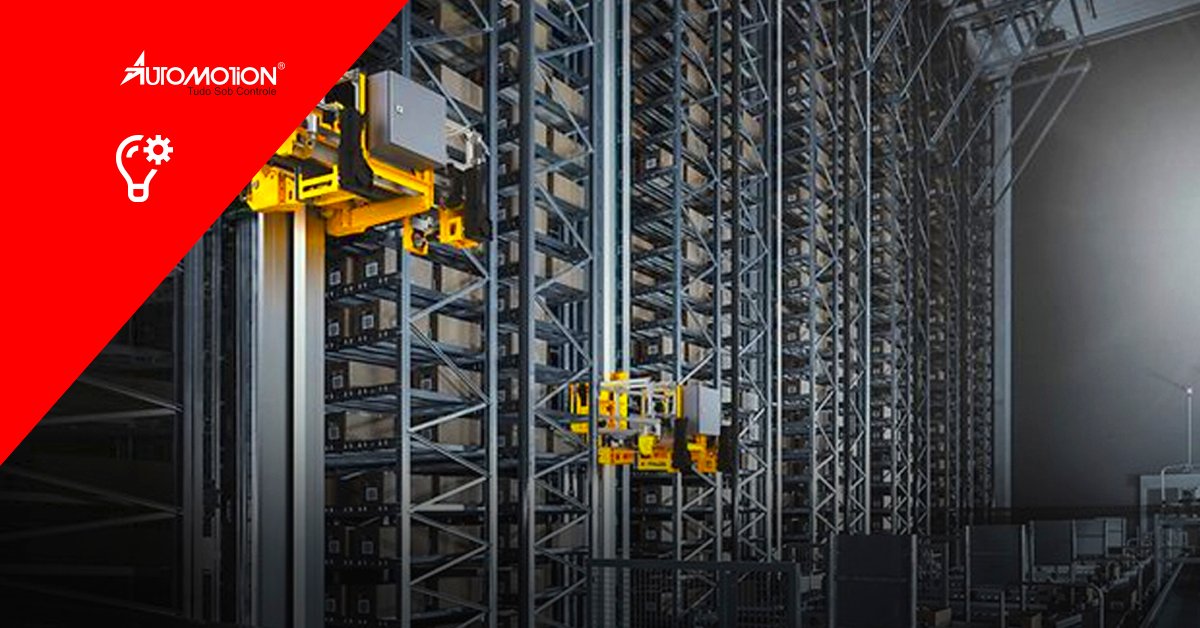 Case de segurança e economia de espaço em armazém automático