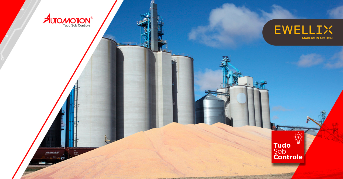Atuadores elétricos no controle de válvulas na manipulação de grãos