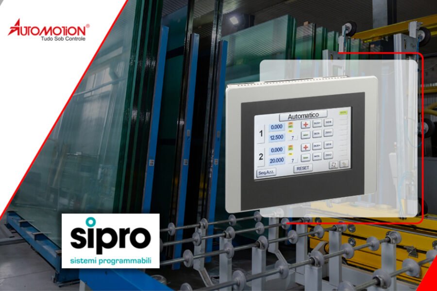 SIPRO – o controlador de eixos para Mesa de corte Vidro