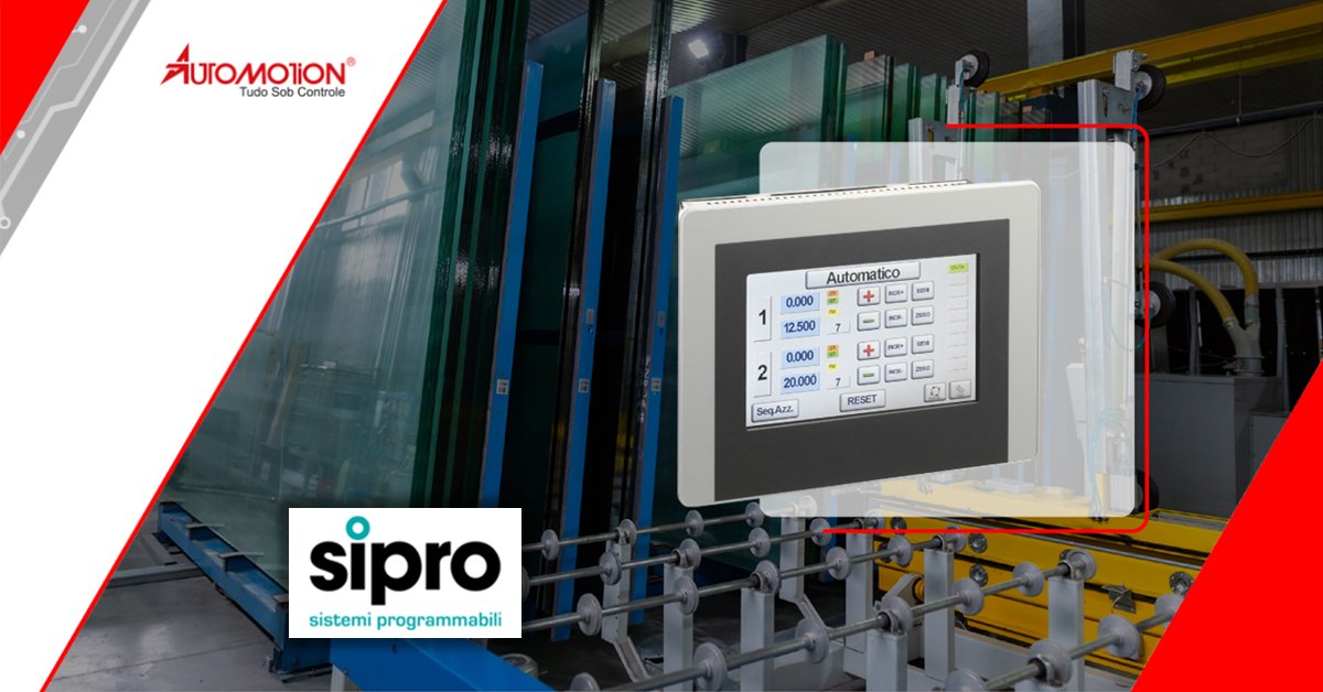SIPRO – o controlador de eixos para Mesa de corte Vidro